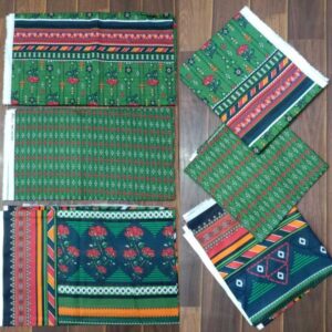 3PCS Bana Dora Digital Printed Green