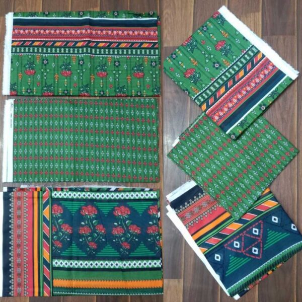 3PCS Bana Dora Digital Printed Green