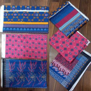 3PCS Bana Dora Digital Printed Blue Pink